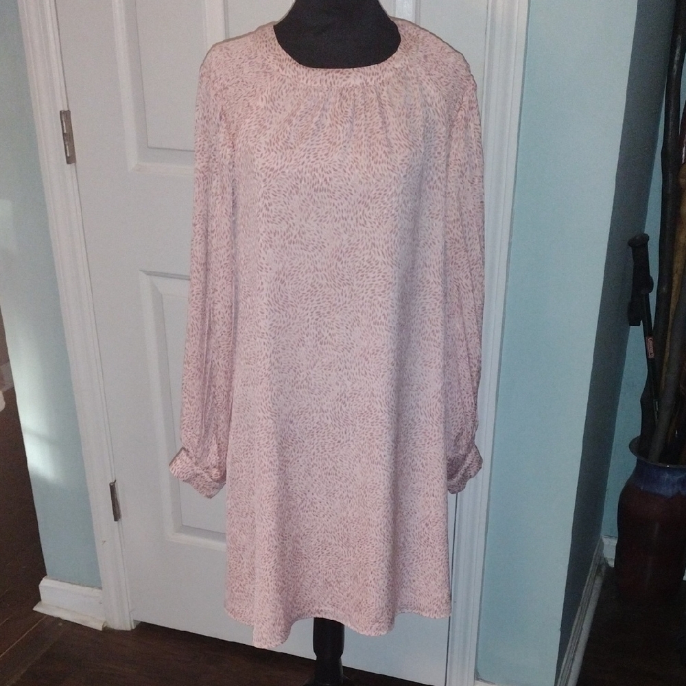 Vince Camuto Blush Long Sleeve Dress